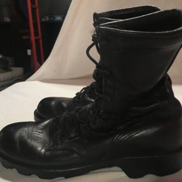 MENS RO-SEARCH MILITARY LEATHER SPIKE PROTECTIVE sz6.5R FLYERS BOOTS NM 02918 main image 5